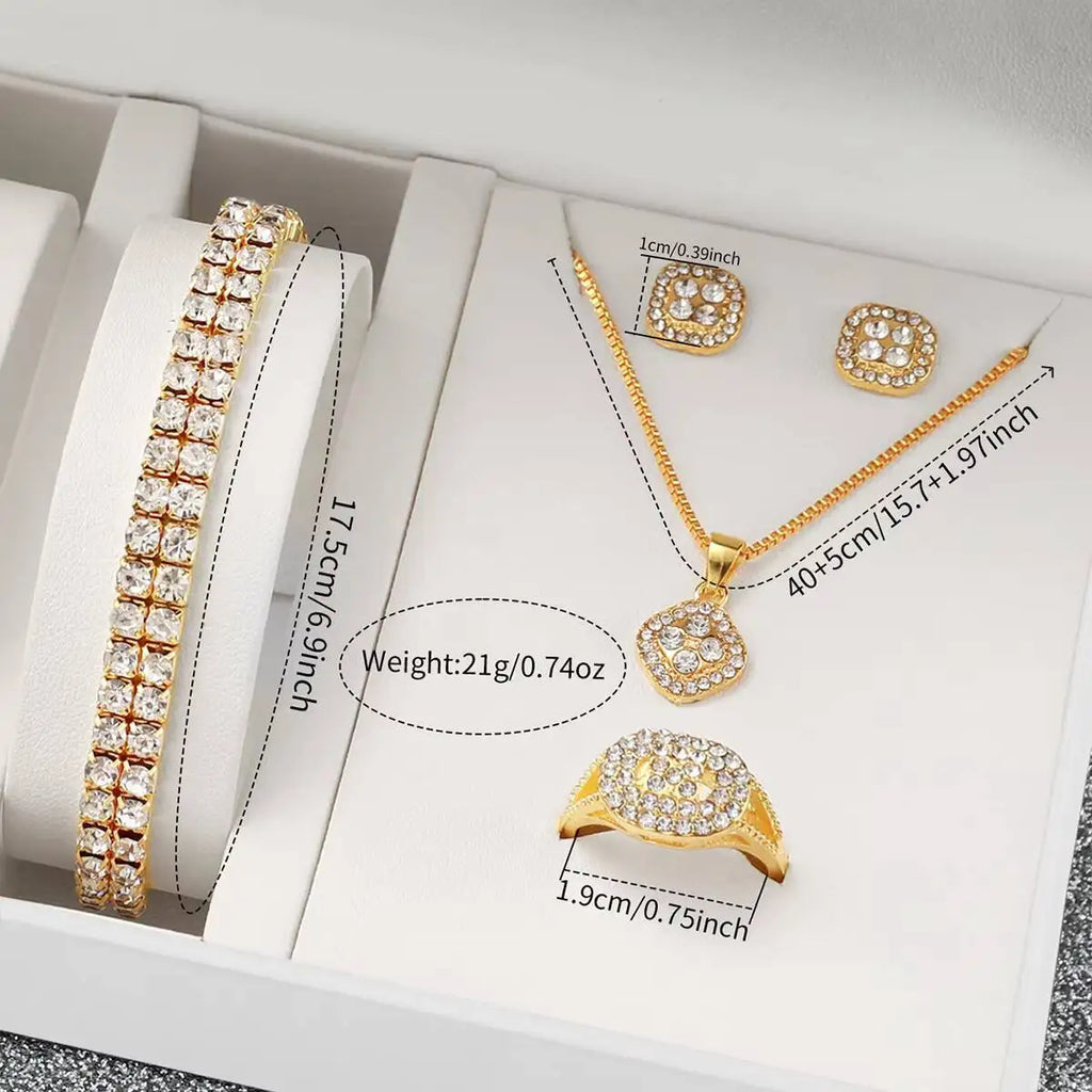 Diamond Luxe Watch Set 6PCS