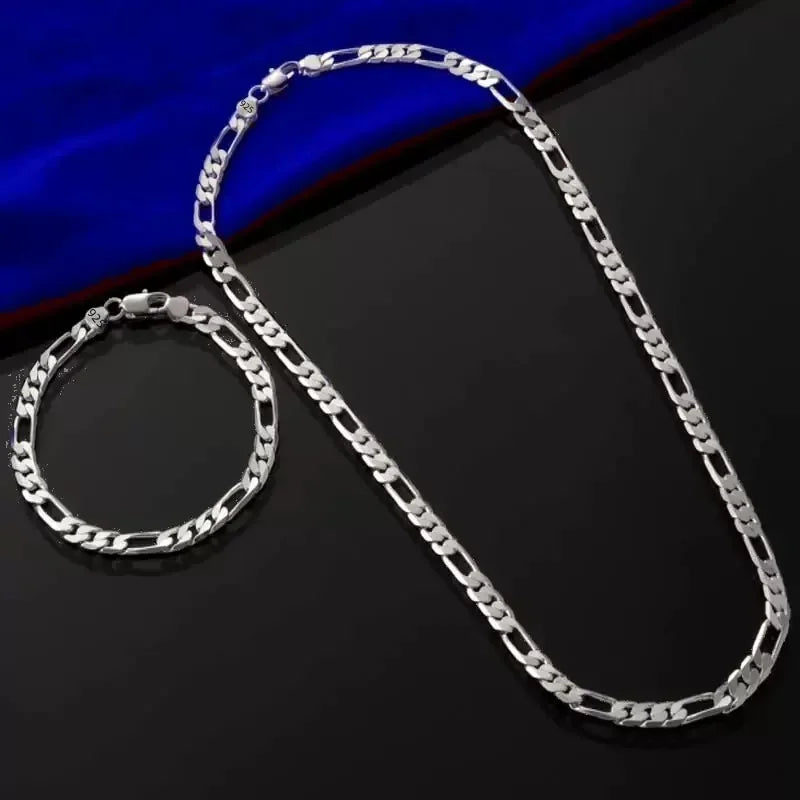 Noble Silver Chain Set