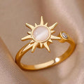 Sun Opal Ring