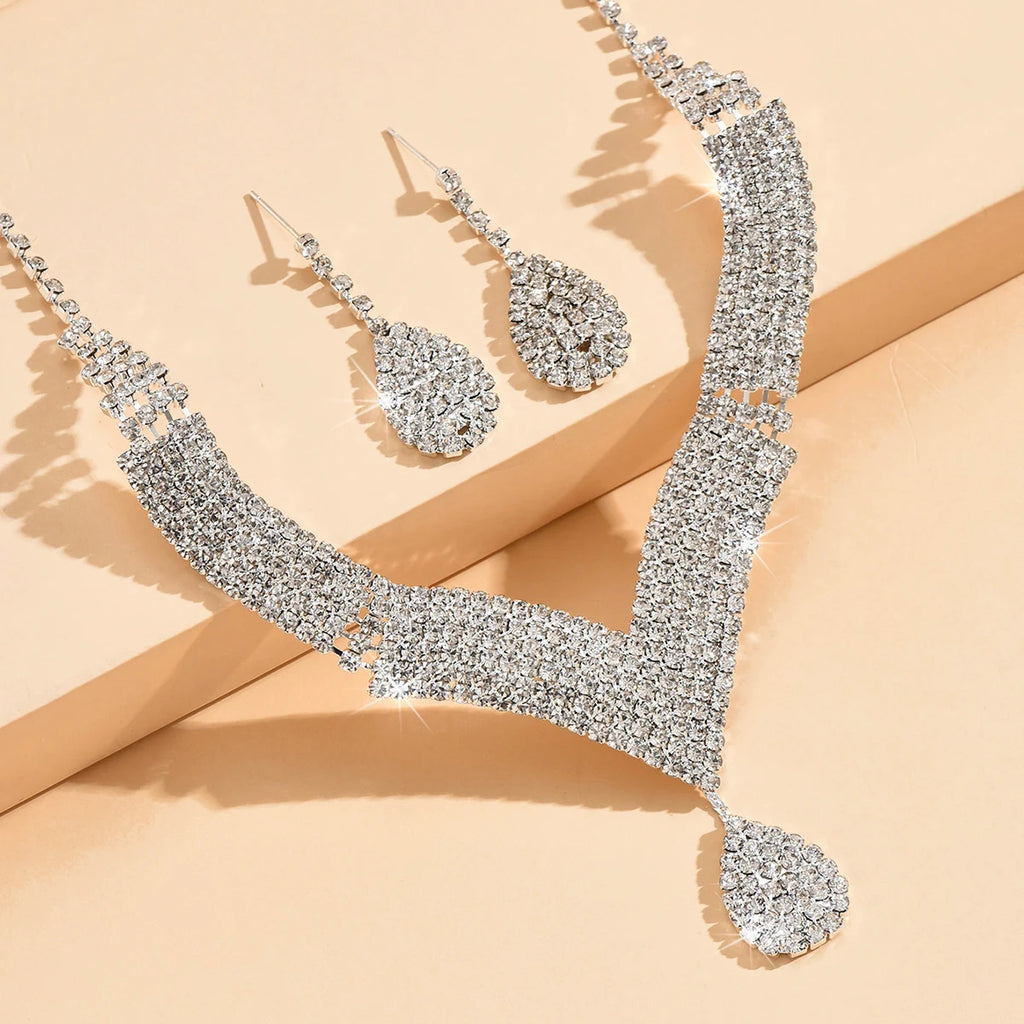 Rhinestone Water Drop Set 3pcs