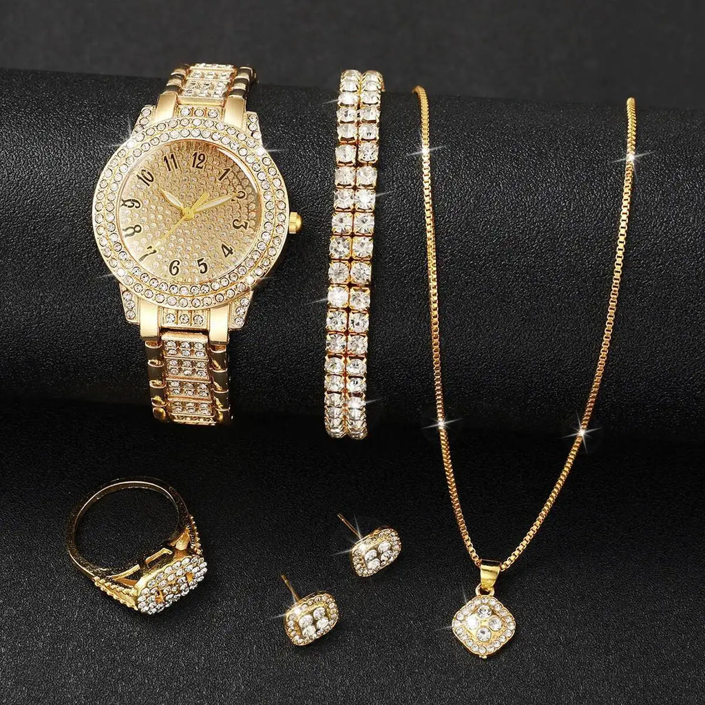 Diamond Luxe Watch Set 6PCS