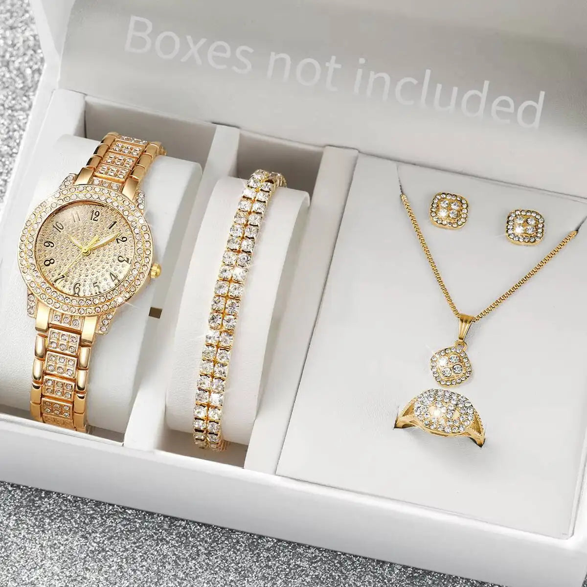 Diamond Luxe Watch Set 6PCS