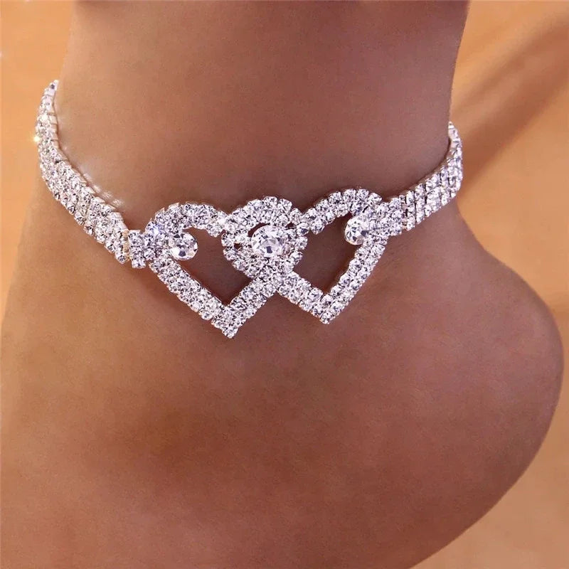 Shiny Zircon Anklet