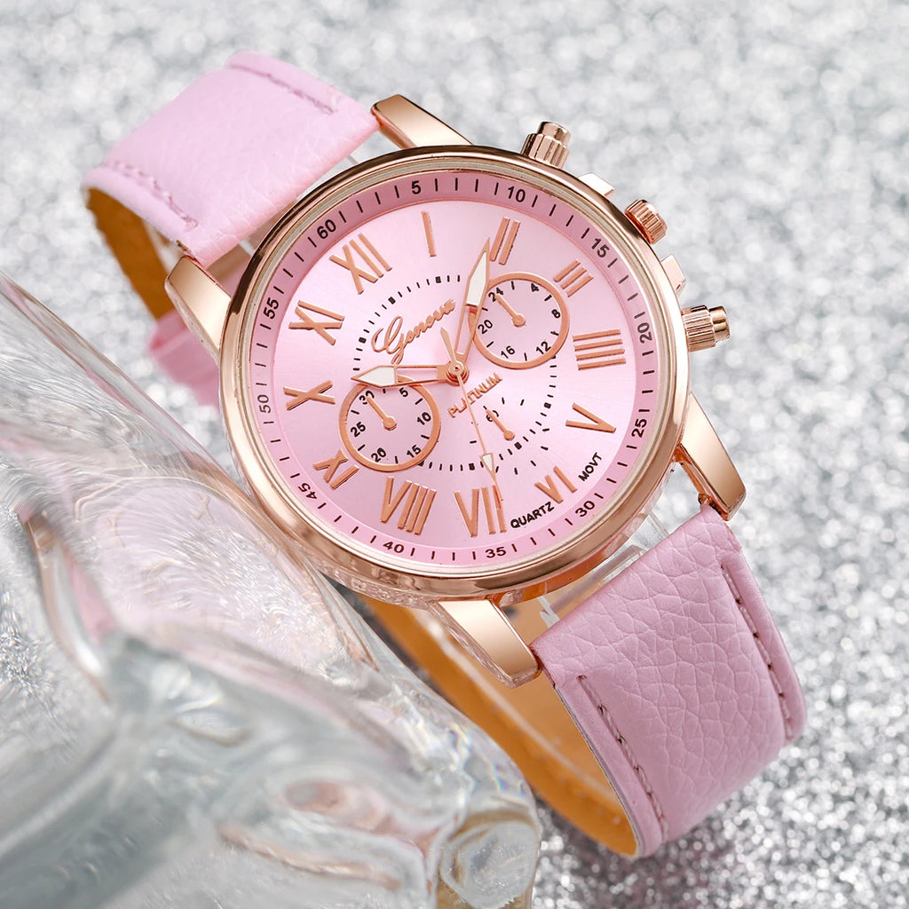 Heart Charm Watch Set 5/6PCS