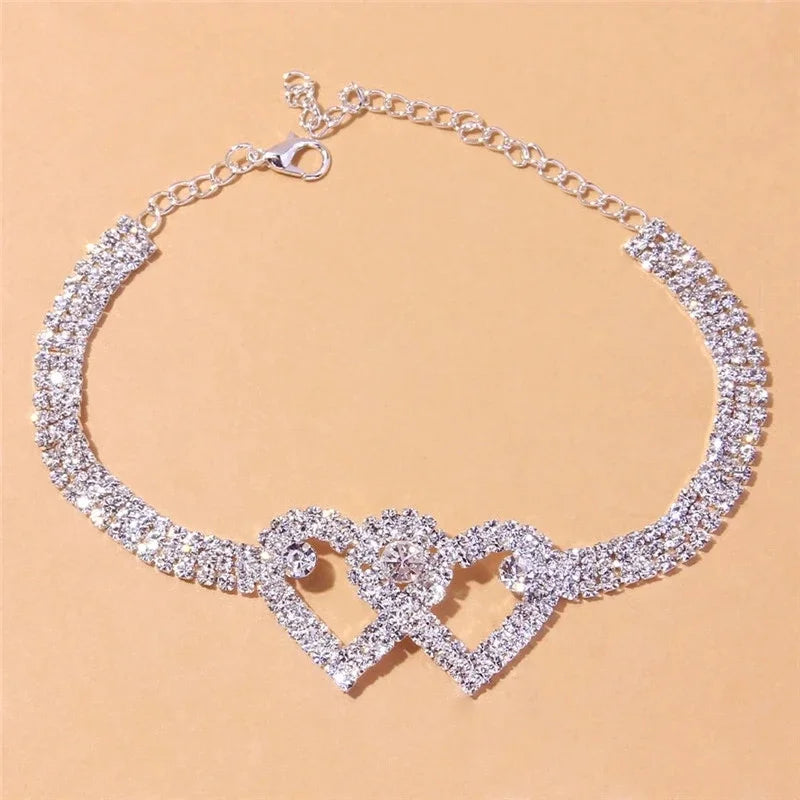Shiny Zircon Anklet